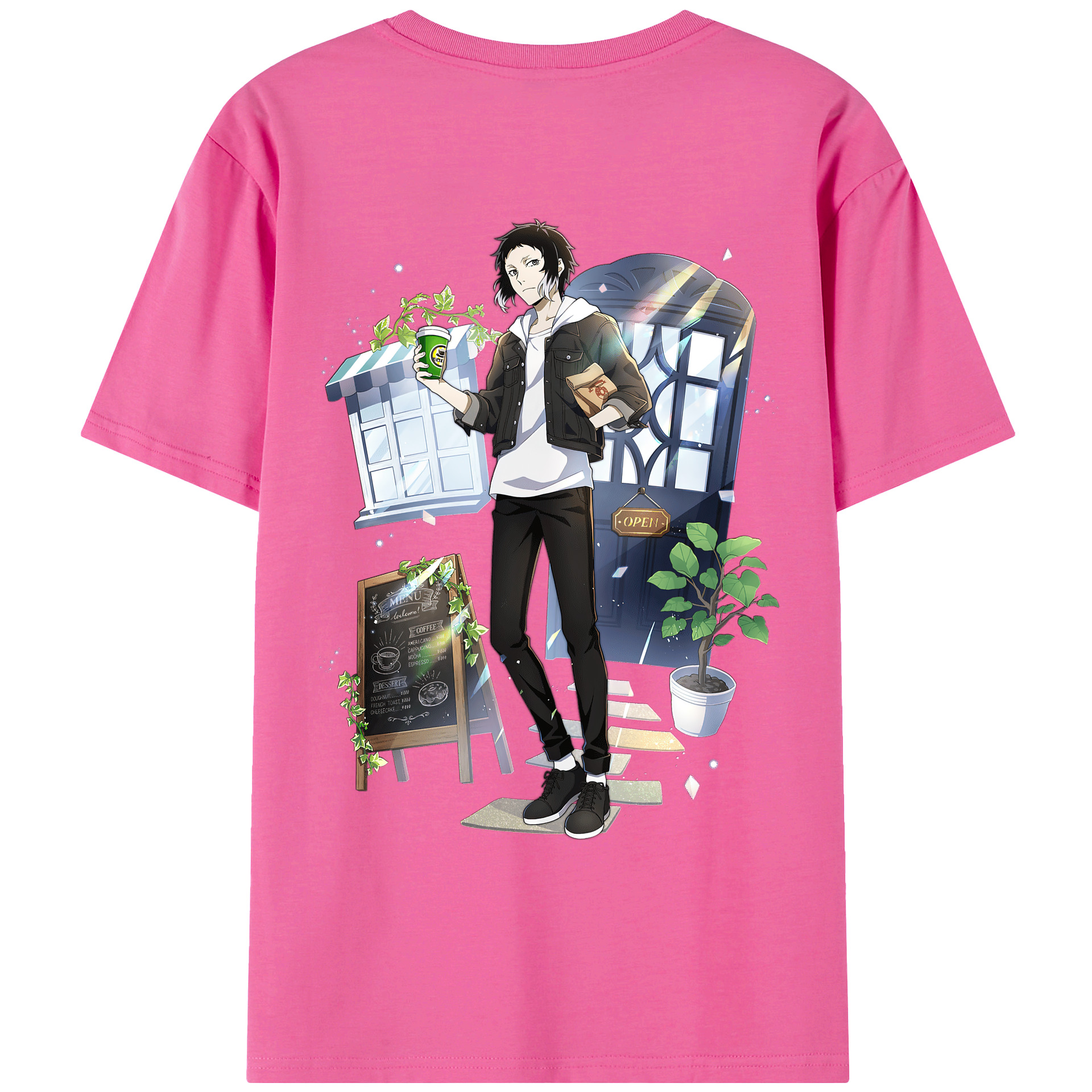 （画像用） 文豪ストレイドッグス Bungo Stray Dogs レディース半袖Tシャツ(バックプリント)
